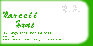 marcell hant business card